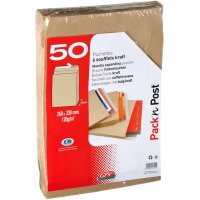 GPV Faltenversandtasche C4, 229 x 324 mm, mit Fenster