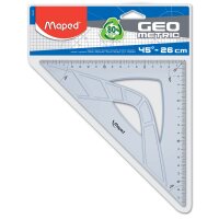Maped Zeichendreieck Geometric 45 Grad, Hypotenuse: 260 mm