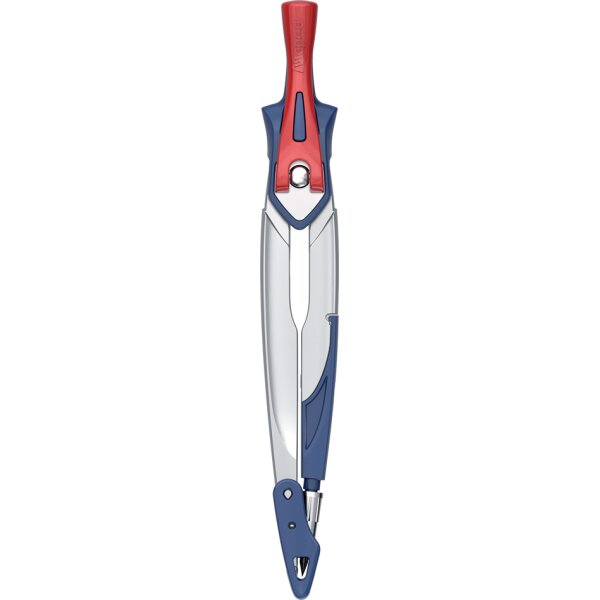 Maped Compas Stop System, en blister, bleu/rouge