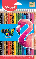 Maped Crayon de couleur triangulaire COLORPEPS Animals