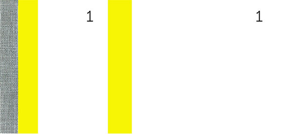 ELVE Bon-Block, gelb, Masse: (B)135 x (H)60 mm
