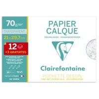 Clairefontaine Transparentpapier, DIN A4, Aktionspack
