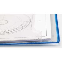 djois by tarifold Poche à pivot Foldup, A4, bleu