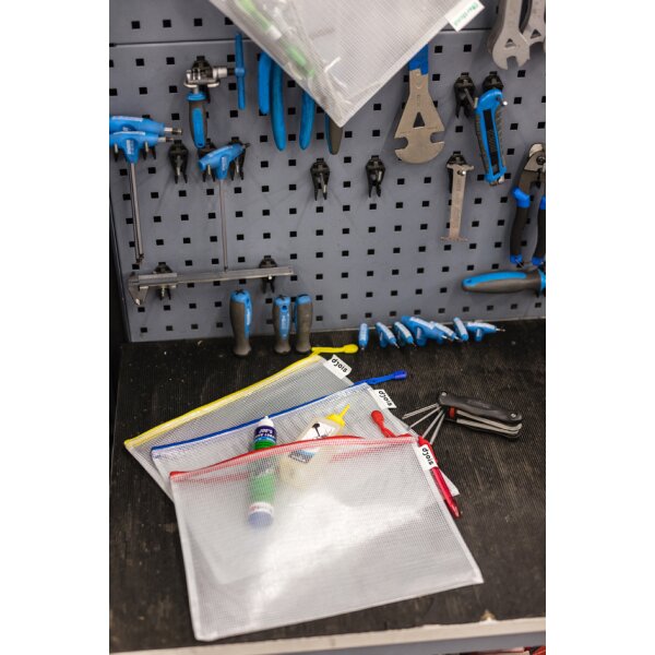 djois by tarifold Pochette à zip ZIPPER, A4, PVC, bleu