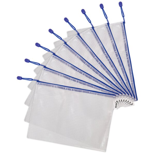 djois by tarifold Pochette à zip ZIPPER, A4, PVC, bleu