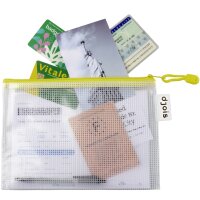 djois by tarifold Pochette à zip ZIPPER, A4, PVC, bleu