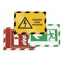 DURABLE Magnetrahmen DURAFRAME SECURITY, A4, gelb schwarz