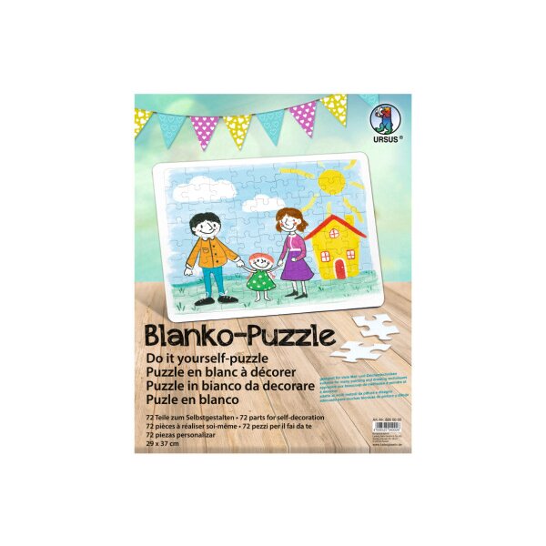 URSUS Puzzle blanco 29x37cm 8260000 blanc 72 pcs