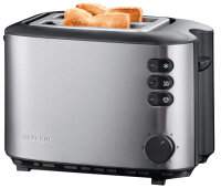 SEVERIN 2-Scheiben-Toaster AT 2514, Edelstahl schwarz