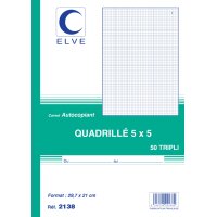 ELVE Manifold quadrillé (5/5), 210 x 297 mm, dupli