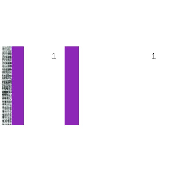 ELVE Bon-Block, violett, Masse: (B)135 x (H)60 mm