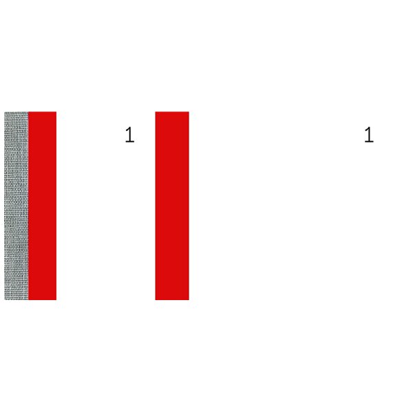 ELVE Bon-Block, violett, Masse: (B)135 x (H)60 mm