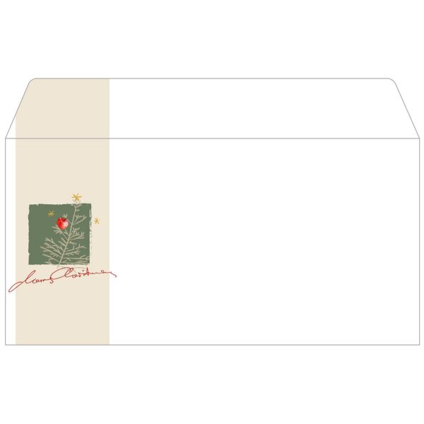sigel Enveloppe à motif de Noël Chrismas Silence, long
