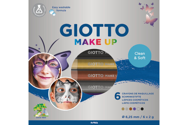 GIOTTO Maquillage Make-Up F474300 Metallic Pencil 6 pcs.