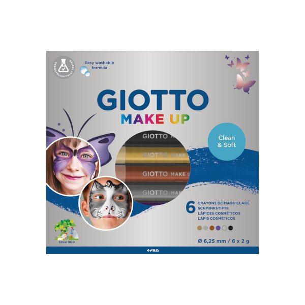 GIOTTO Maquillage Make-Up F474300 Metallic Pencil 6 pcs.