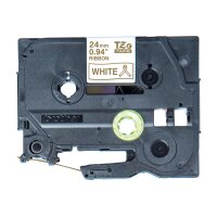 PTOUCH Ruban blanc/or TZE-R254 Équipements Tze 24mm