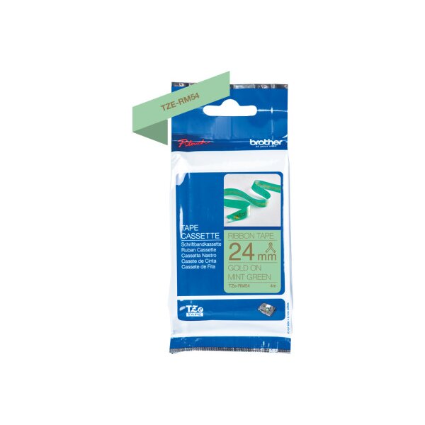 PTOUCH Band mintgrün/gold TZE-RM54 Tze Geräte 24mm