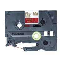 PTOUCH Ruban rouge/or TZE-RW54 Équipements Tze 24mm