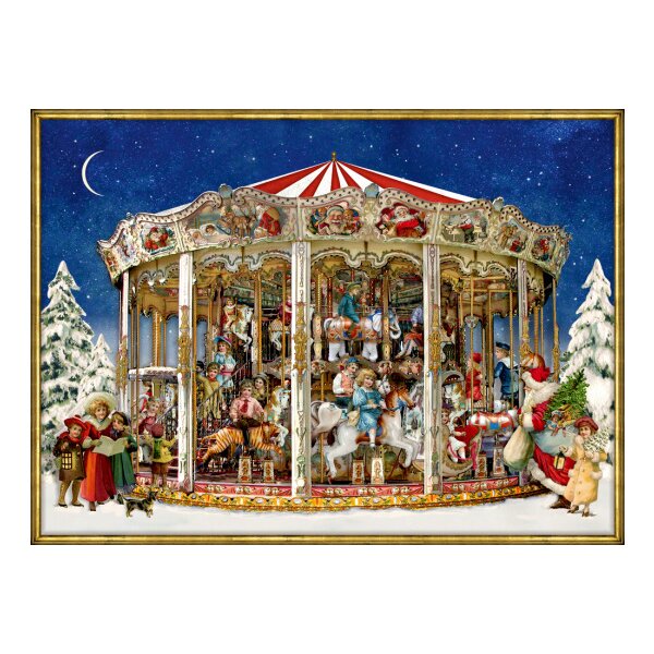 COPPENRATH Adventskalender Mini 85x60mm 94873 Fr&ouml;hliche Weihnachten