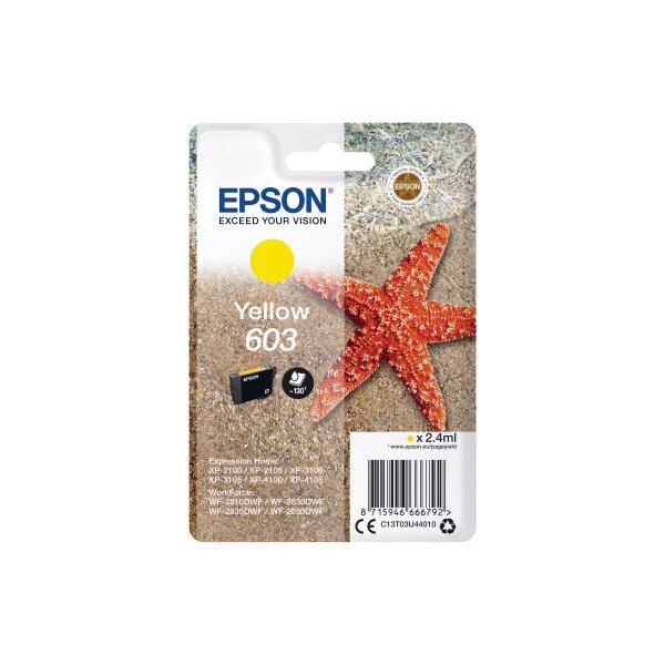 EPSON Cartouche dencre 603 yellow T03U44010 XP-2100 130 pages