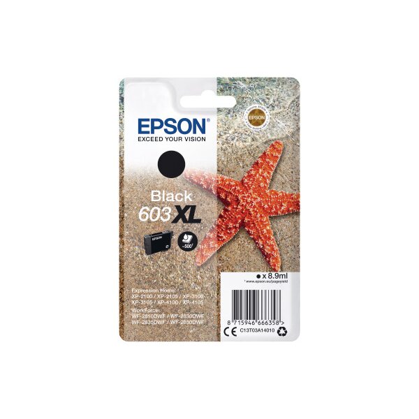 EPSON Tintenpatrone 603XL schwarz T03A14010 XP-2100 500 Seiten