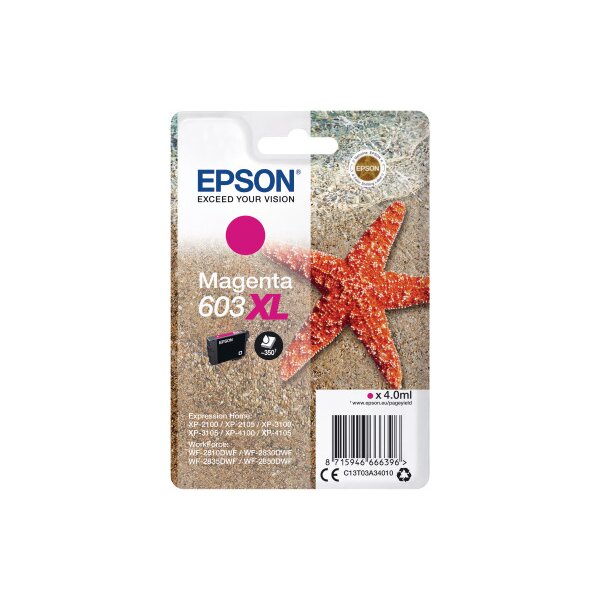 EPSON Tintenpatrone 603XL magenta T03A34010 XP-2100 350 Seiten