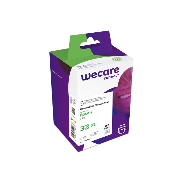 WECARE Multipack rebuilt CMYBKPBK T333740WE p. Epson XP-530 6.4/4x4.5ml