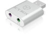 ICY BOX Head- & Microphone Adapter IB-AC527 2x 3.5 mm jack to usb 2.0