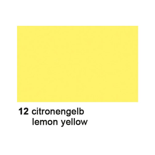 URSUS Fotokarton 50x70cm 3882212 300g, zitronengelb