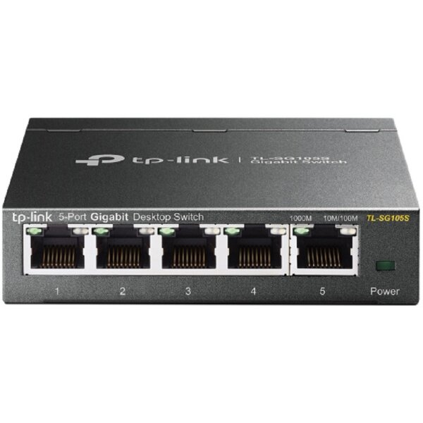TP-LINK 5-Port Gigabit Desktop Switch TL-SG105S Desktop Steel Case