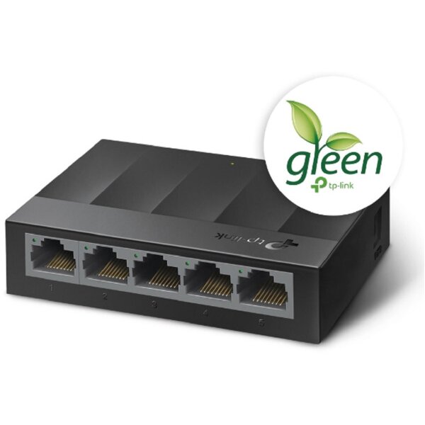 TP-LINK LiteWave 5Port Gigabit Switch LS1005G Desktop Plastic Case