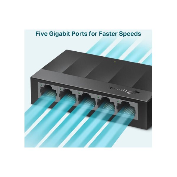 TP-LINK LiteWave 5Port Gigabit Switch LS1005G Desktop Plastic Case