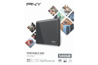 PNY Pro Elite USB 3.1 Gen 2 500GB PSD0CS2060-500-RB...