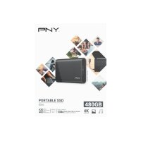 PNY Elite USB 3.1 Gen1 480GB PSD1CS1050-480-FFS Portable...