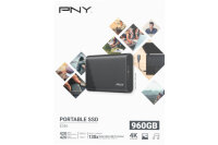 PNY Elite USB 3.1 Gen1 960GB PSD1CS1050-960-FFS Portable...