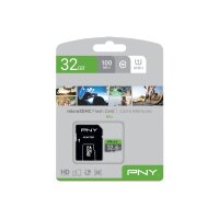 PNY micro-SDHC Elite 32GB P-SDU32GU185GW-GE UHS-I U1...