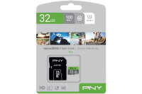 PNY micro-SDHC Elite 32GB P-SDU32GU185GW-GE UHS-I U1...