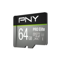 PNY micro-SDXC Pro Elite 64GB P-SDU64GV31100PRO-GE UHS-I U3 A1 & adapter