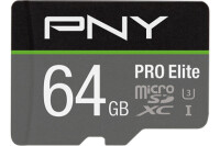 PNY micro-SDXC Pro Elite 64GB P-SDU64GV31100PRO-GE UHS-I U3 A1 & adapter