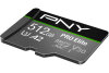 PNY micro-SDXC Pro Elite 512GB P-SDUX512U3100PRO-GE UHS-I U3 A2 & adapter