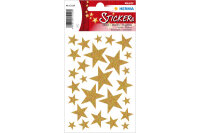 HERMA Sticker Sterne 15129 gold 27 Stück 1 Blatt