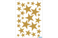 HERMA Sticker Sterne 15129 gold 27 Stück 1 Blatt