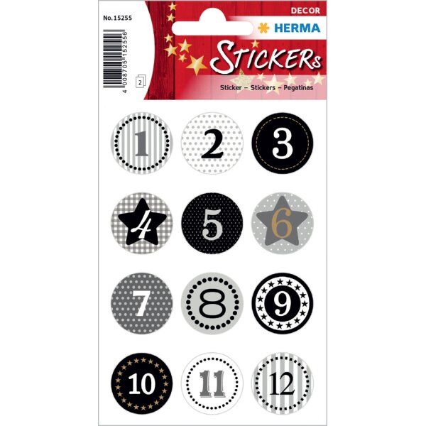 HERMA Sticker de No&euml;l DECOR Calendrier de lAvent