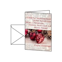 SIGEL Weihnachts-Karte/Couvert A6/A5 DS061 220g 10+10...