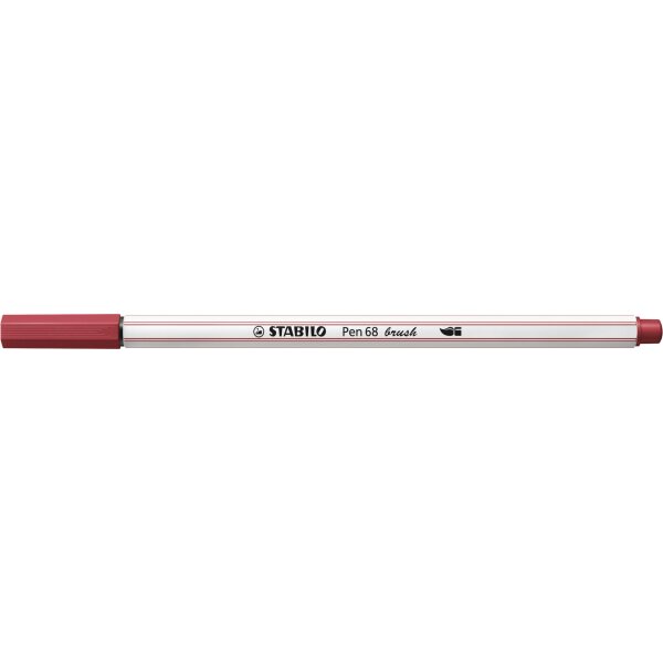 STABILO Feutre pinceau Pen 68 brush, rouge fonc&eacute;