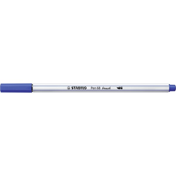 STABILO Feutre pinceau Pen 68 brush, bleu de Prusse