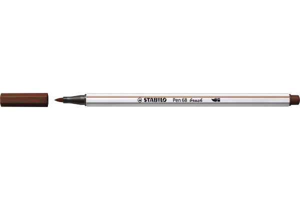 STABILO Fasermaler Pen 68 Brush 568 45 braun