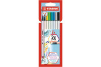 STABILO Fasermaler Pen 68 Brush 568 24-21 ass. 8 Stück