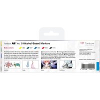 TOMBOW Dual Brush Pen ABT PRO ABTP-5P-1 Basic Colours...