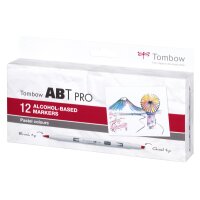 TOMBOW Dual Brush Pen ABT PRO ABTP-12P-2 Pastel Colours...